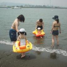 夏には海水浴も！