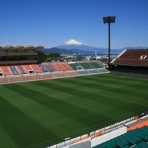 メインスタンドから富士山を望む