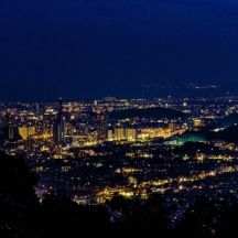 梶原山公園からの夜景（静岡市街）