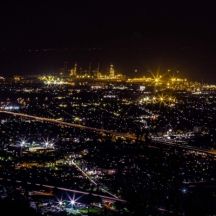 梶原山公園から清水港を望む夜景