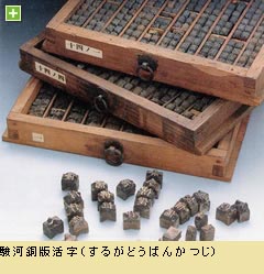 （写真）駿河銅版活字
