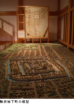 駿府城下町の模型